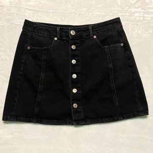 American Eagle Hi-Rise A-Line Mini Denim Skirt